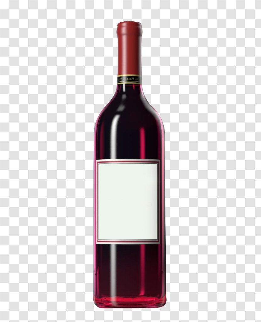 Red Wine Bottle Alcoholic Drink Transparent PNG
