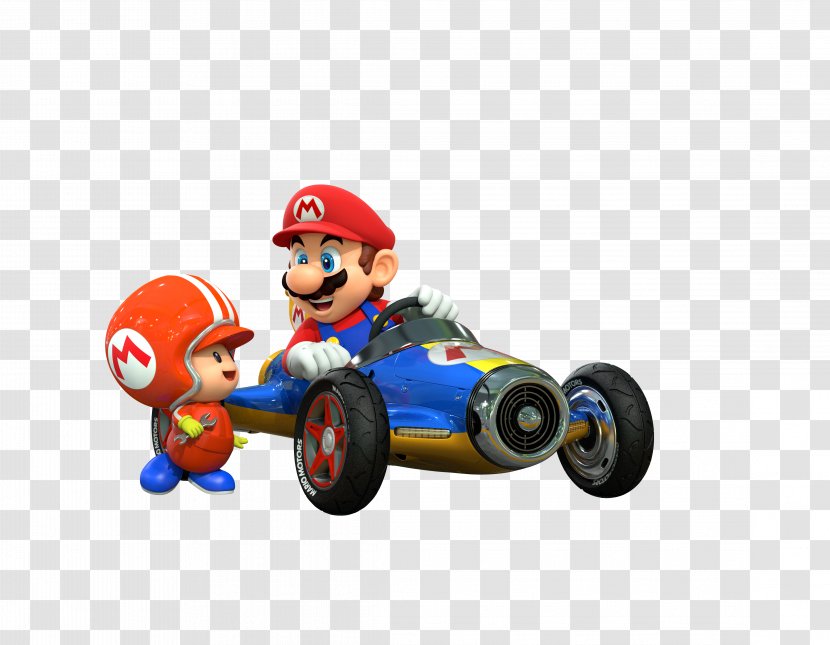 Mario Kart 8 Deluxe Wii U Super Toad - Car - Luigi Transparent PNG