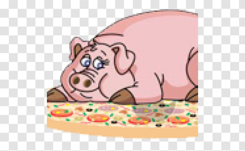 Pig On A Pie Drawing Cartoon Clip Art - Like Mammal Transparent PNG