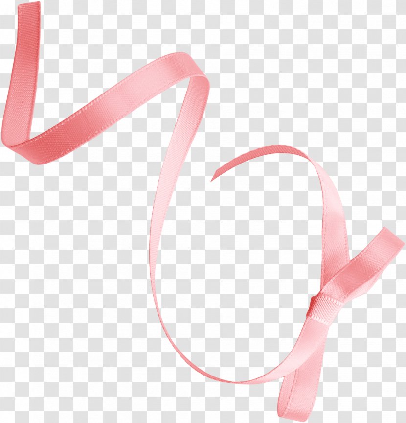 Pink Ribbon Blue - Peach - Bow Transparent PNG