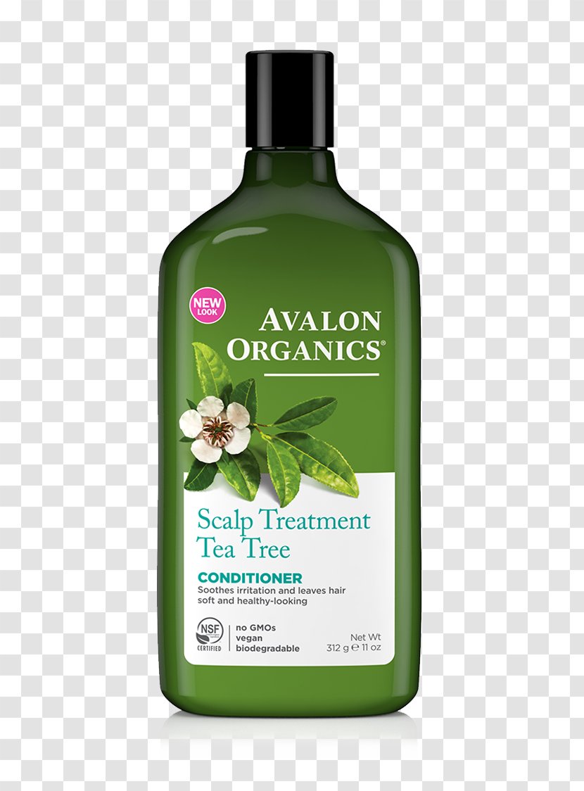 Avalon Organics Tea Tree Mint Treatment Shampoo Hair Conditioner Oil Scalp Care - Herbal - Health Transparent PNG
