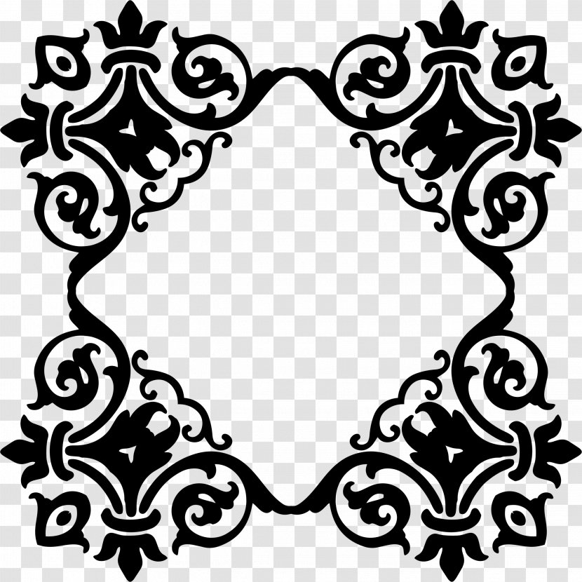 Damask Picture Frames Ornament Clip Art - Symmetry Transparent PNG