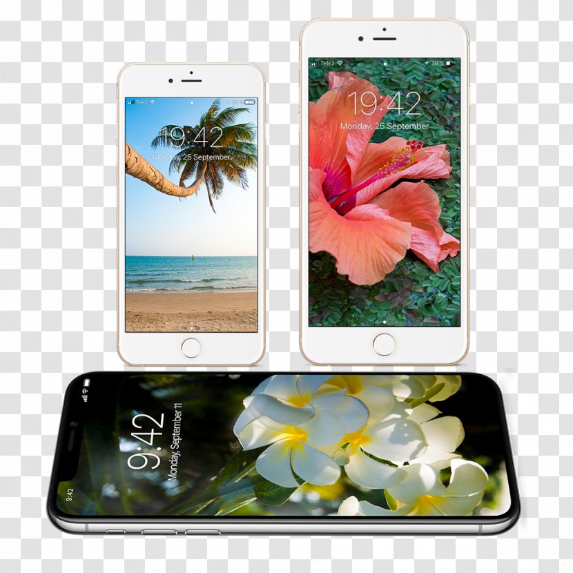 Smartphone IPhone X 8 6 Plus Desktop Wallpaper - Technology Transparent PNG
