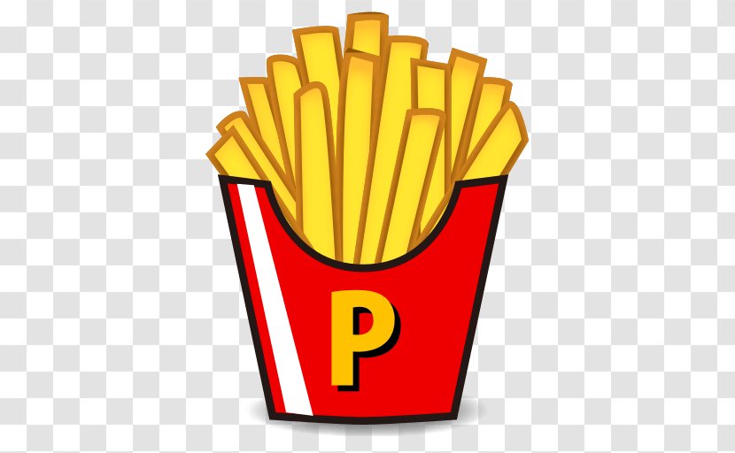 French Fries Fast Food Emoji Sticker Text Messaging - Yellow Transparent PNG
