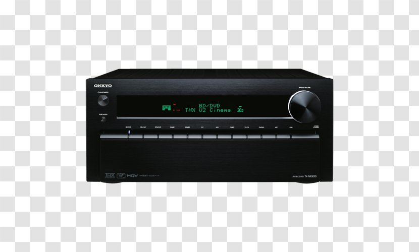 AV Receiver Radio Audio Power Amplifier THX - Home Theater Systems - Stereo Transparent PNG