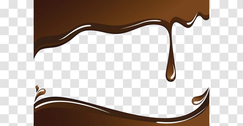 Hot Chocolate Milk Bar Cake - Material - Silky Sauce Background Transparent PNG