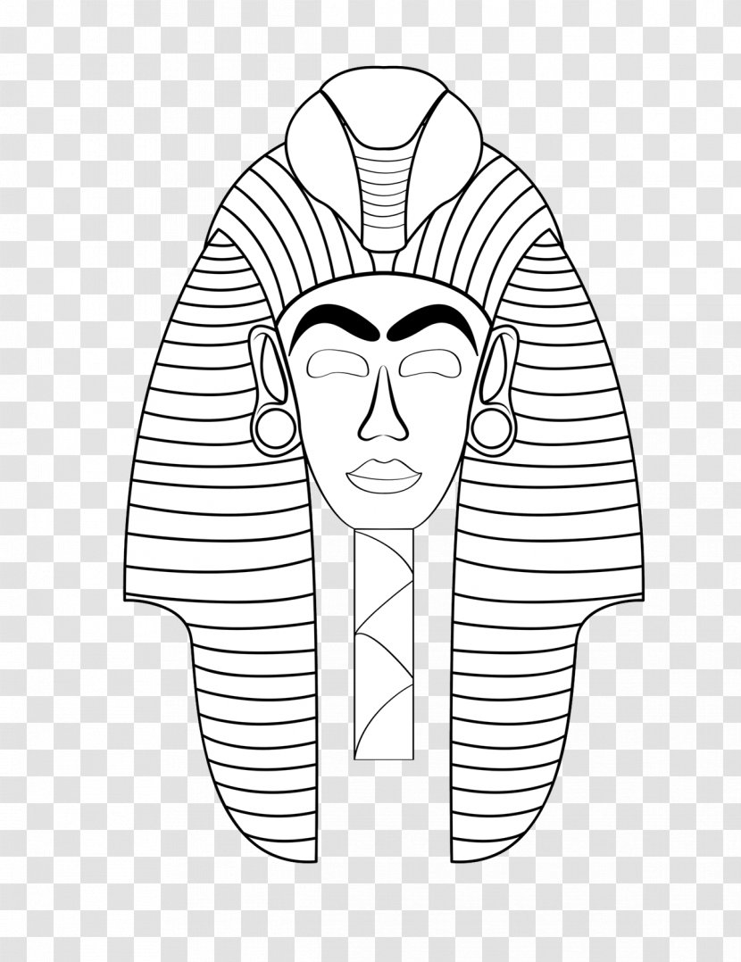 Ancient Egypt Coloring Book Mask Of Tutankhamun Death - Tree Transparent PNG