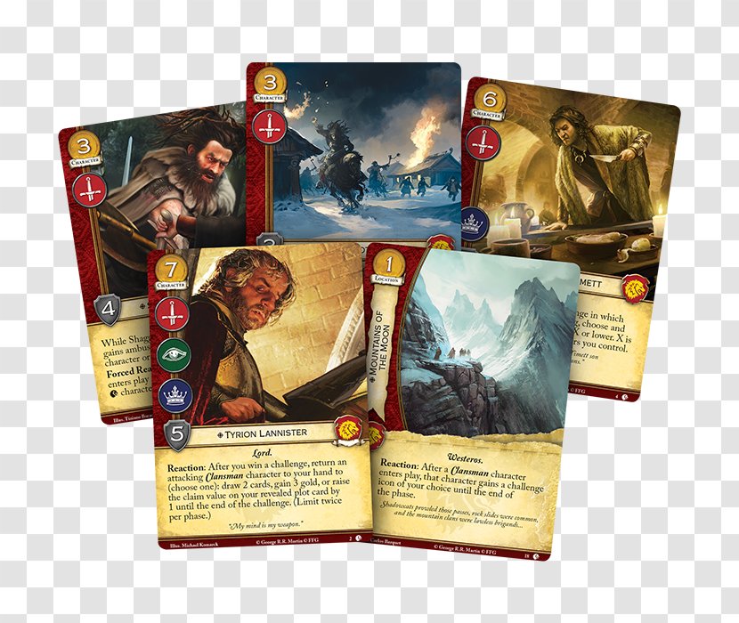 A Game Of Thrones Tyrion Lannister Fantasy Flight Games Card - Playing - Mind Transparent PNG