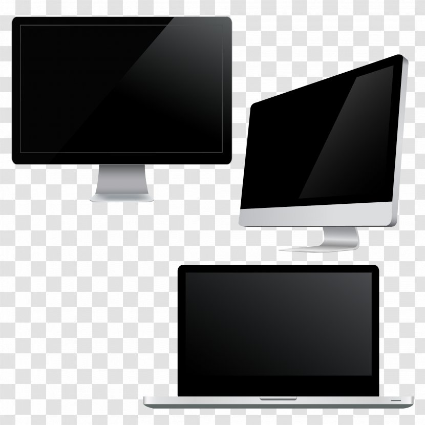 Laptop Computer Monitor - Media - Vector Prototype Transparent PNG