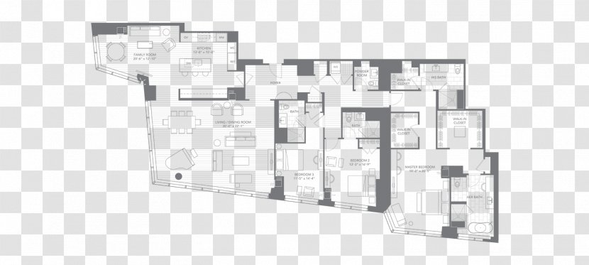 Millennium Tower Floor Plan Storey Penthouse Apartment - Real Estate Transparent PNG