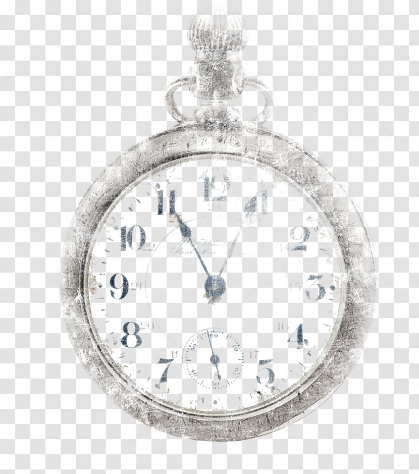 Clock Timer - Silver - Creative Wall Transparent PNG
