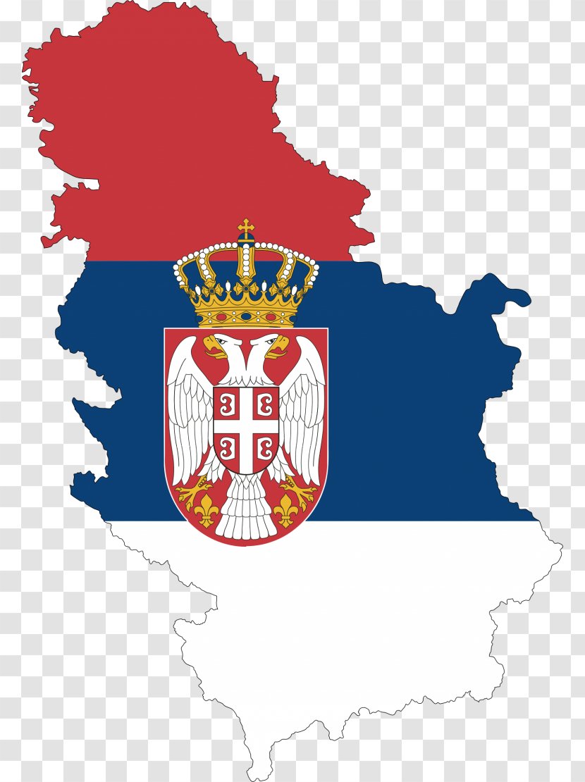 Flag Of Serbia And Montenegro Map Transparent PNG