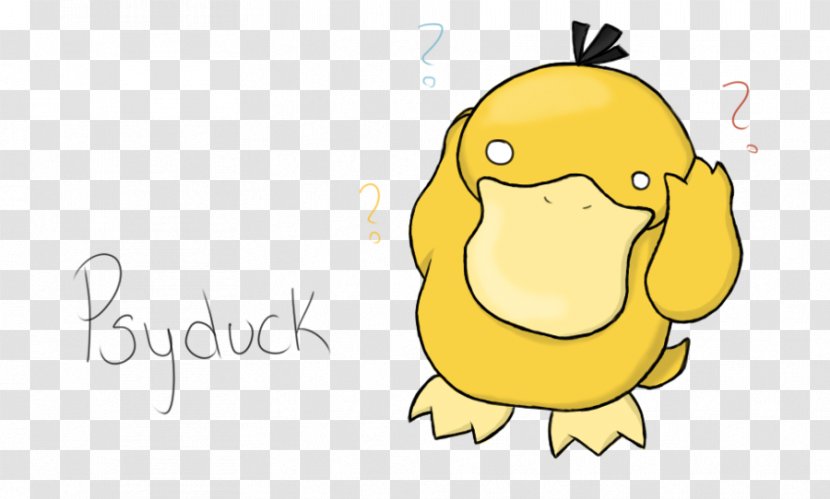 Psyduck Drawing Pokémon - Anatidae - Duck Transparent PNG
