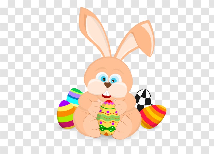 Easter Bunny European Rabbit Egg - Stuffed Toy Transparent PNG