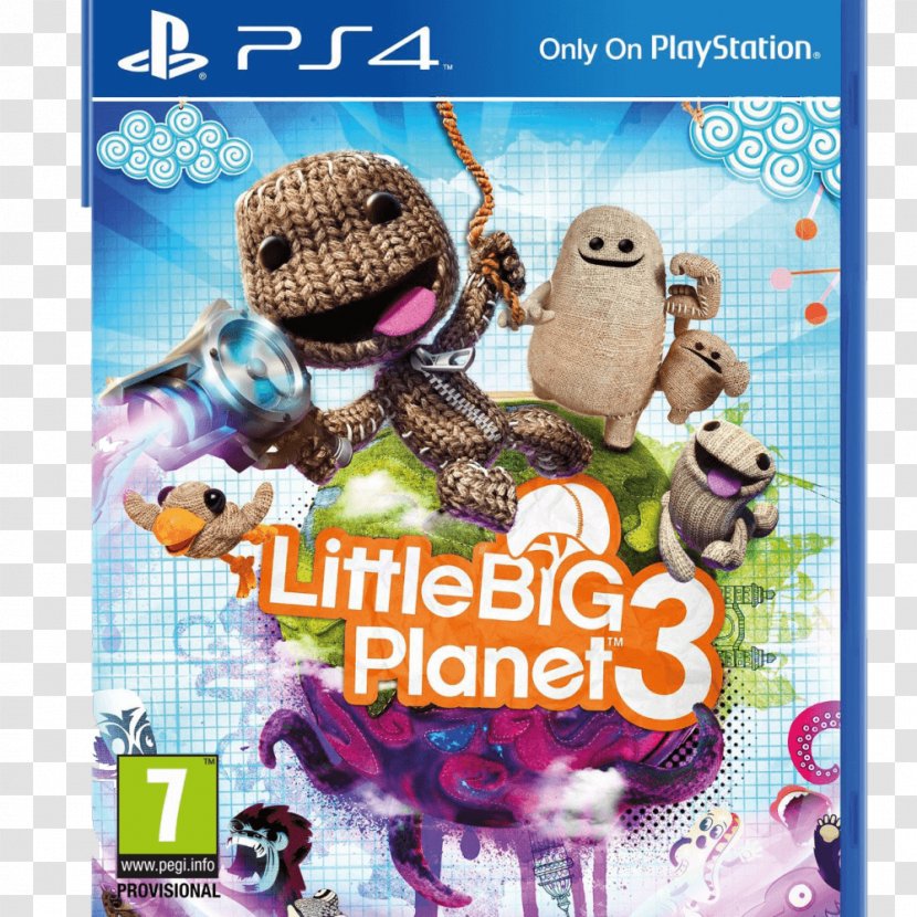 LittleBigPlanet 3 PlayStation 4 Video Game - Consoles - Action Transparent PNG