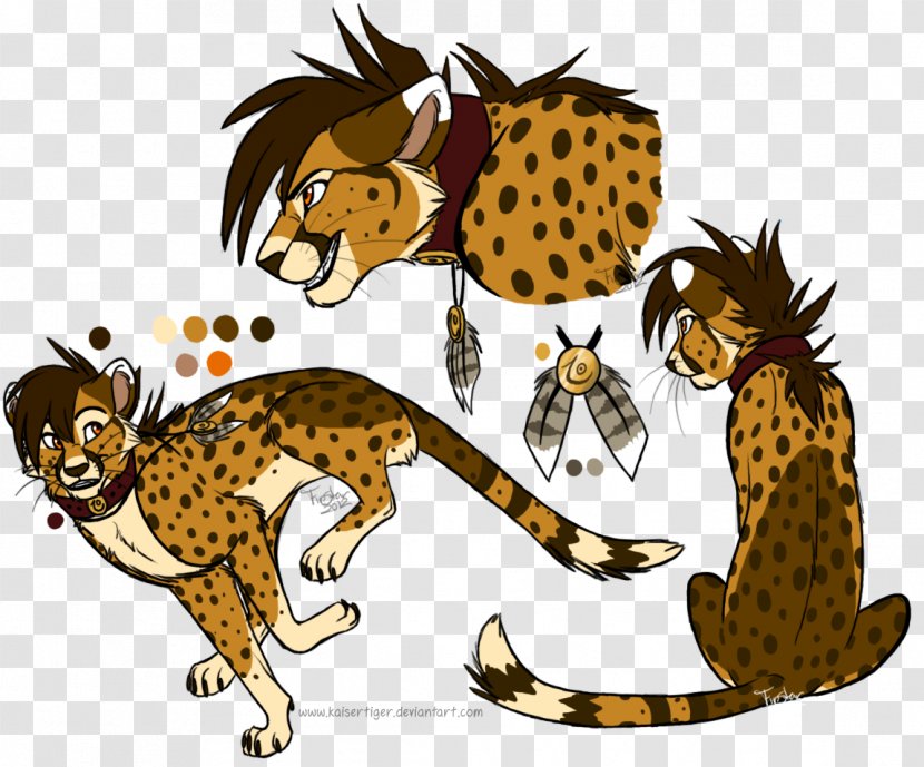 Cheetah Felidae Lion Drawing Leopard - Organism Transparent PNG
