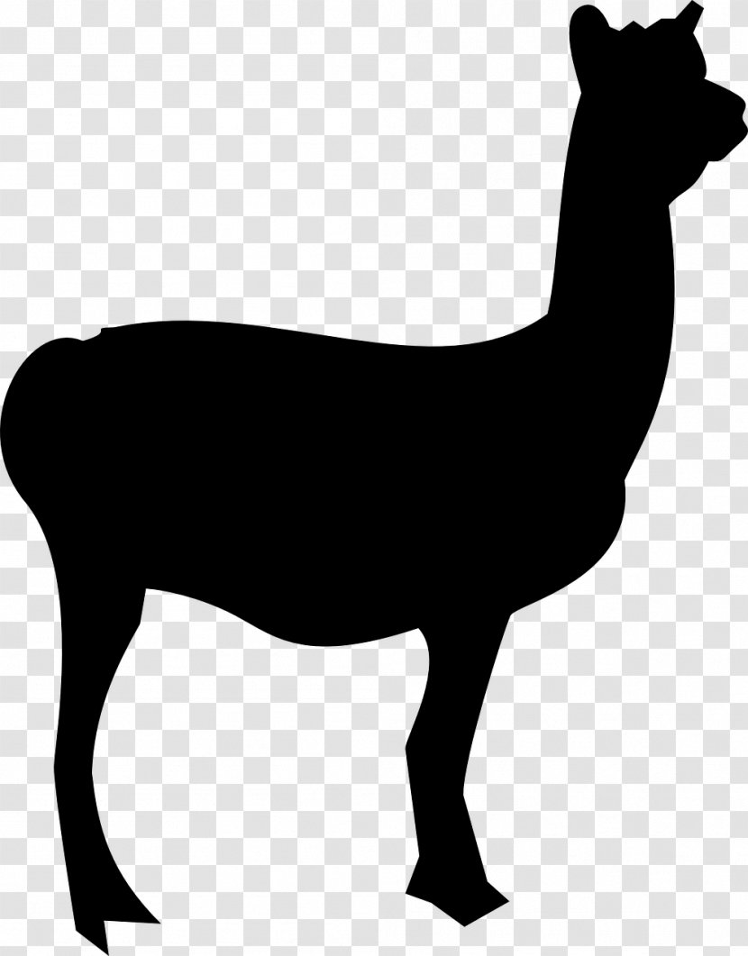 Llama Silhouette Clip Art - Tail - Animal Silhouettes Transparent PNG