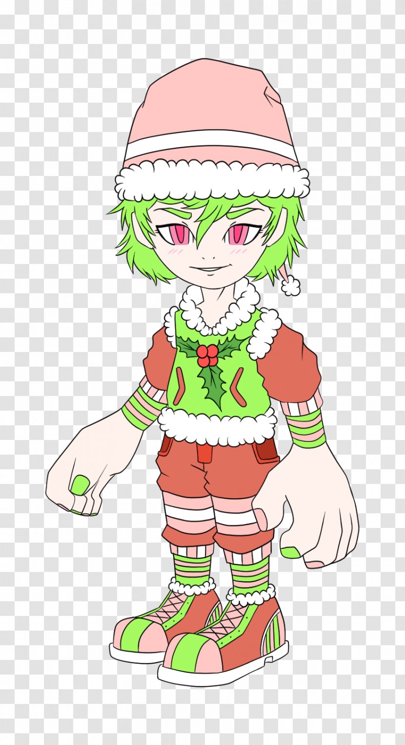 Christmas Tree Santa Claus Elf Illustration Day - Holiday Transparent PNG