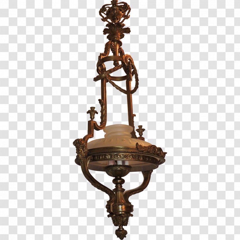 Chandelier Bronze Ceiling Light Fixture Lighting - Charms Pendants - Vintage Lantern Transparent PNG