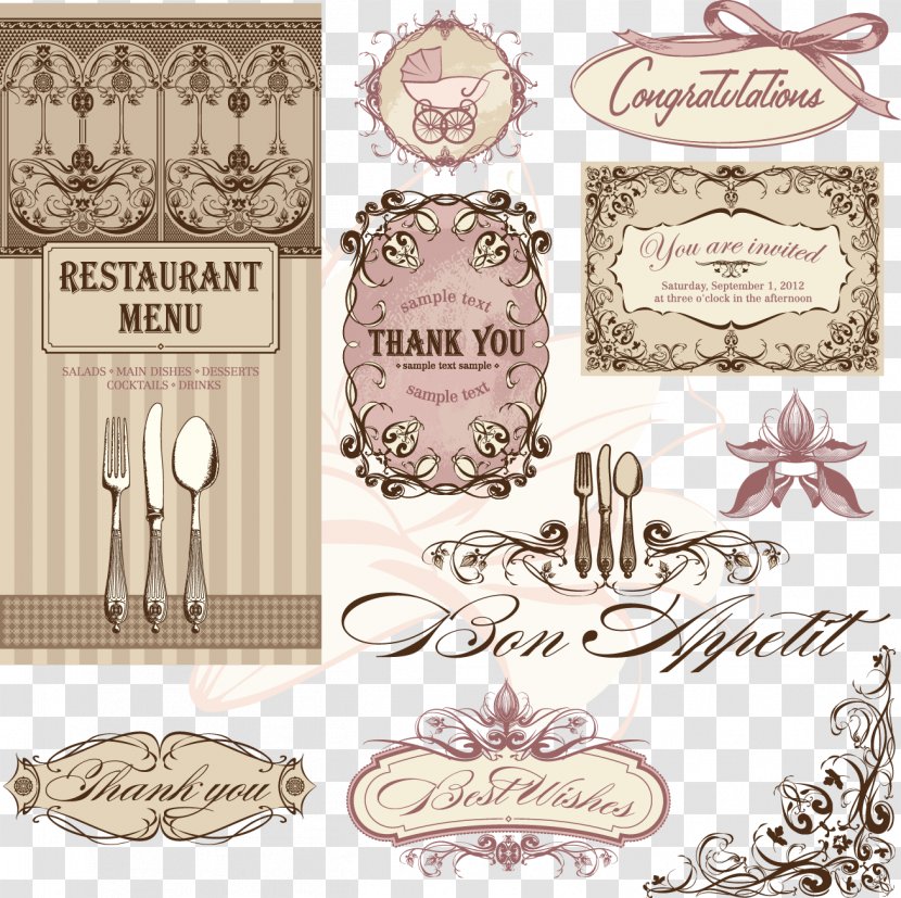 Menu Restaurant Royalty-free - Cutlery - Vector Knife And Fork Transparent PNG