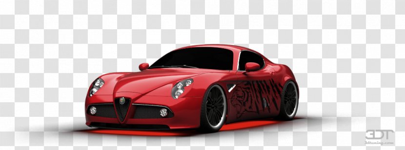 Alfa Romeo 8C Model Car Automotive Design - 8c Transparent PNG