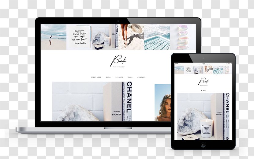 WordPress Fashion Blog Responsive Web Design - Multimedia - Studio Transparent PNG