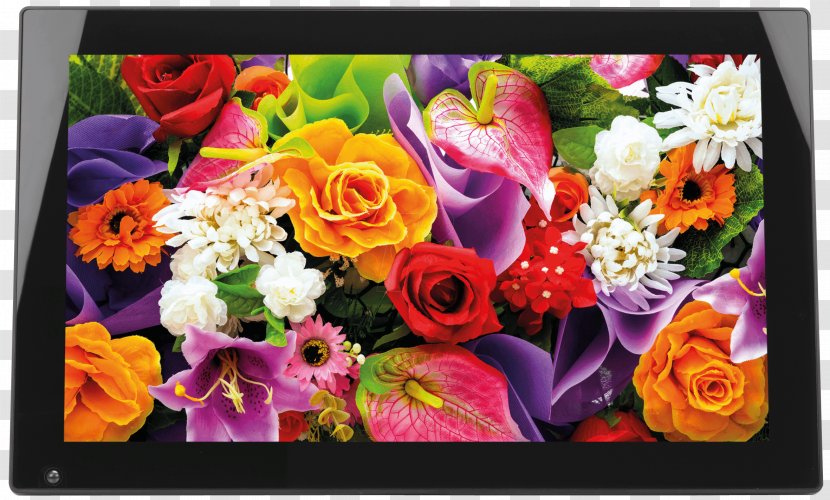 Desktop Wallpaper Flower Rainbow Rose Color Clip Art - Bouquet Of Flowers Transparent PNG