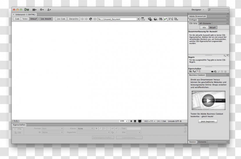 Computer Software Brand Multimedia - Screenshot - Dreamweaver Transparent PNG