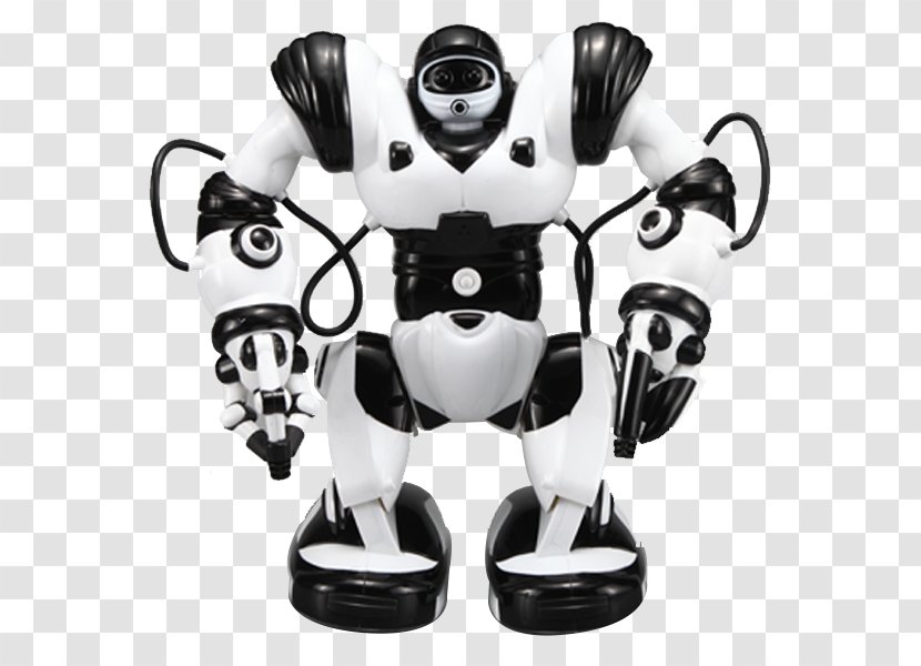 Humanoid Robot Robosapien V2 - Black And White Transparent PNG