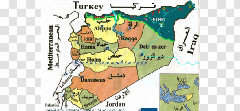 Raqqa Governorate Kurdistan Map Al-Hasakah Turkey Transparent PNG