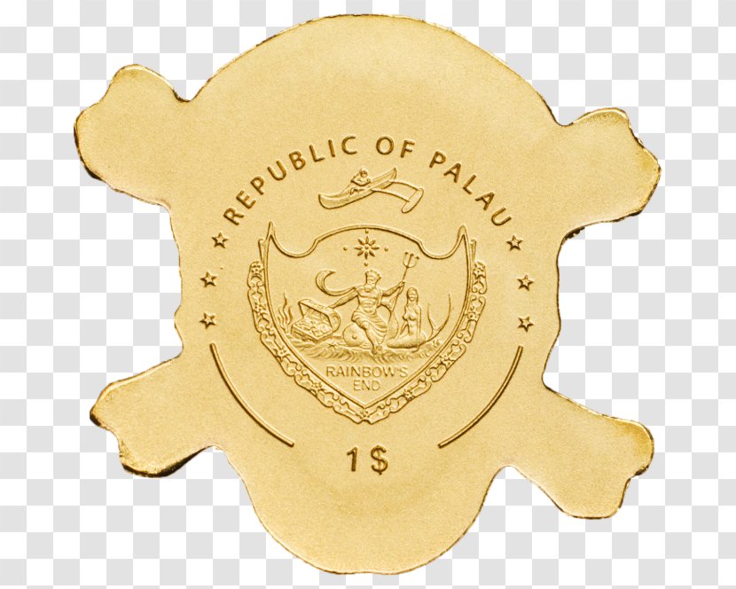 Palau Gold Coin Dollar - United States Onedollar Bill Transparent PNG