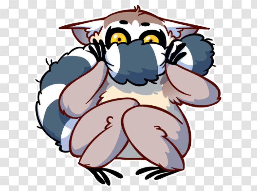 Lemurs Sticker Telegram Clip Art - Message - Facebook Messenger Transparent PNG