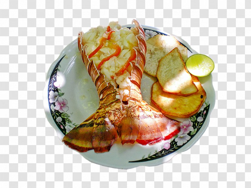 Seafood Breakfast Lobster Dish Fish - Garnish Transparent PNG