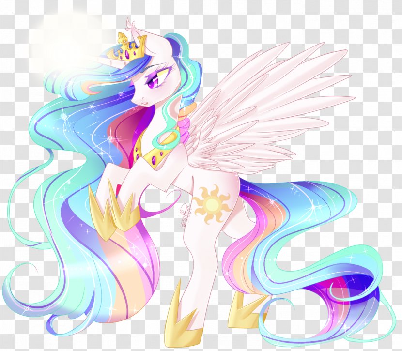 My Little Pony Princess Celestia Horse Fluttershy - Silhouette Transparent PNG