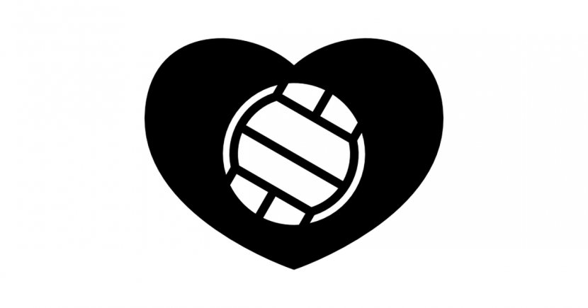 Volleyball Sport - Silhouette - Cliparts Heart Transparent PNG