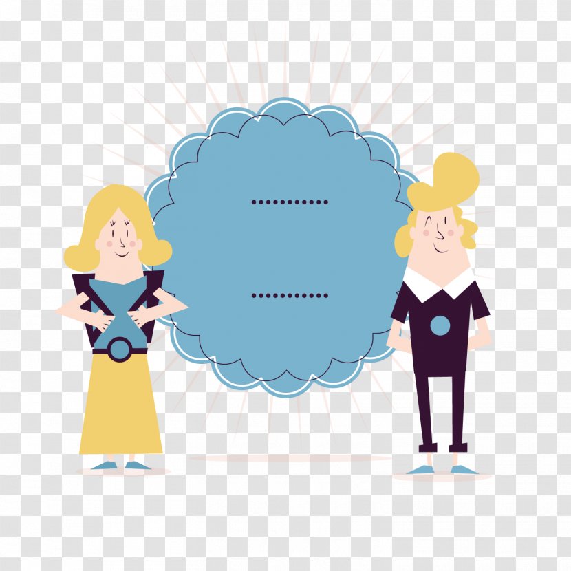 Cartoon Adobe Illustrator Illustration - Painted Young Men And Women Transparent PNG