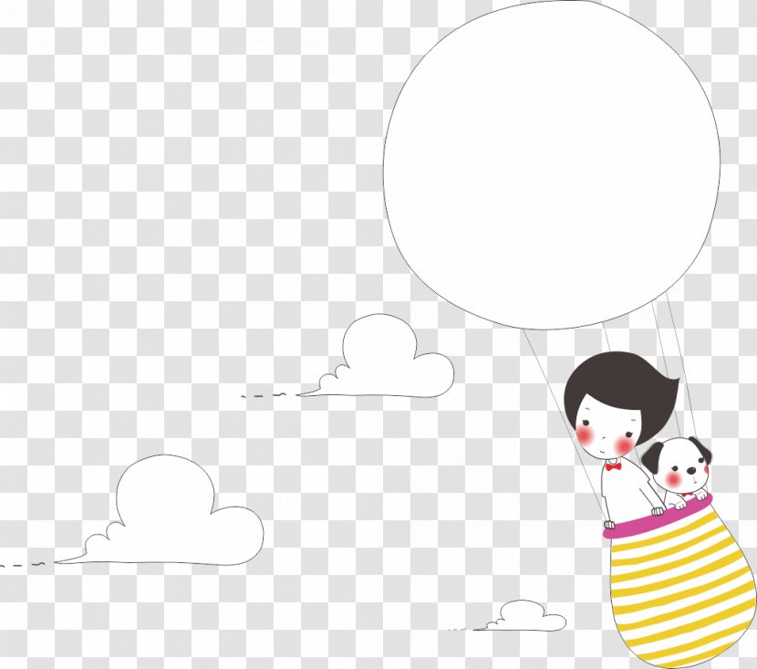 Nose White Black Character Clip Art - Hot Air Balloon Transparent PNG