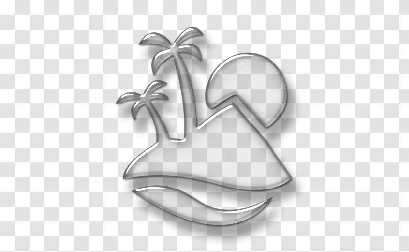 Boracay Island - Symbol - Silver Transparent PNG