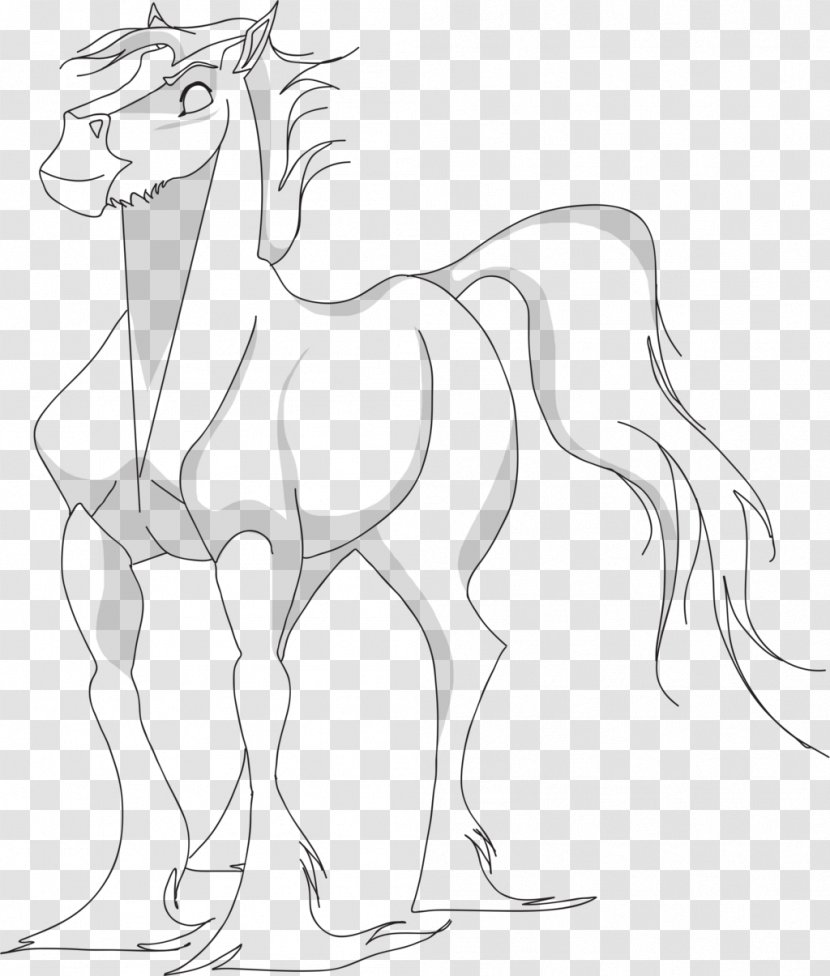 Clydesdale Horse Mustang Pony Drawing Line Art - Mane Transparent PNG
