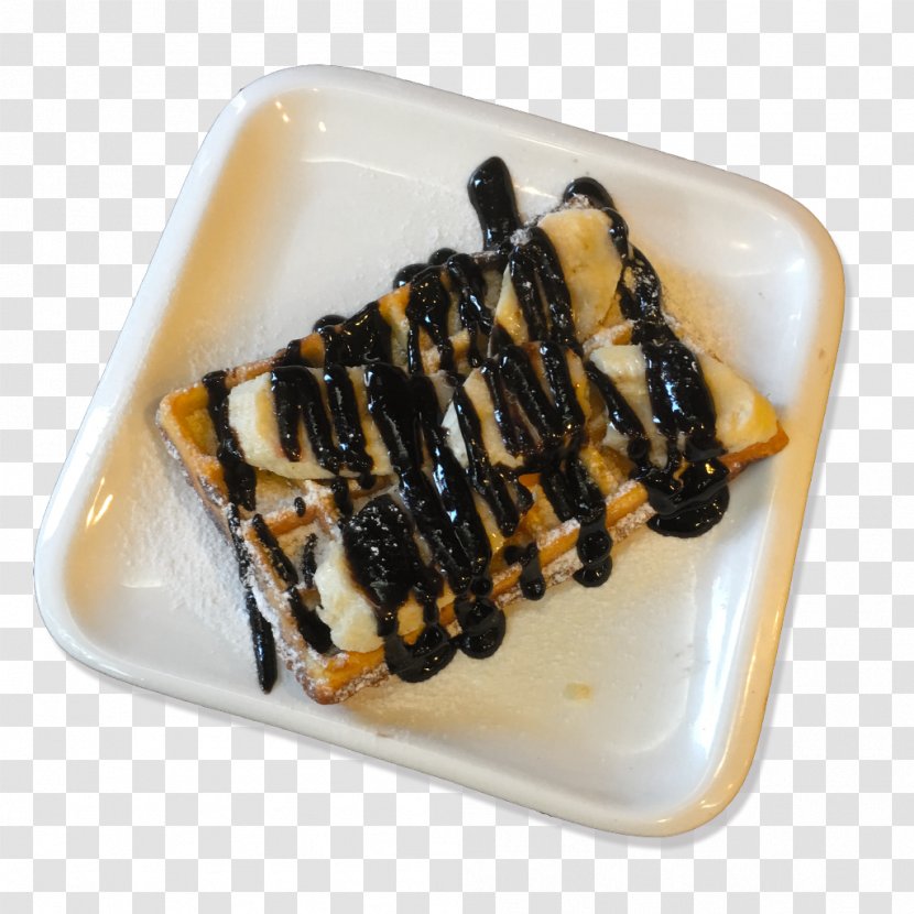 Waffle Chocolate Pizza Dessert Food Transparent PNG