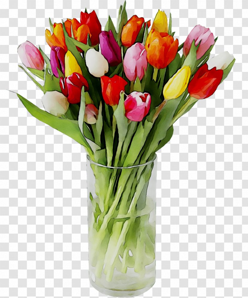 Tulip Floral Design Cut Flowers Vase - Bouquet - Botany Transparent PNG