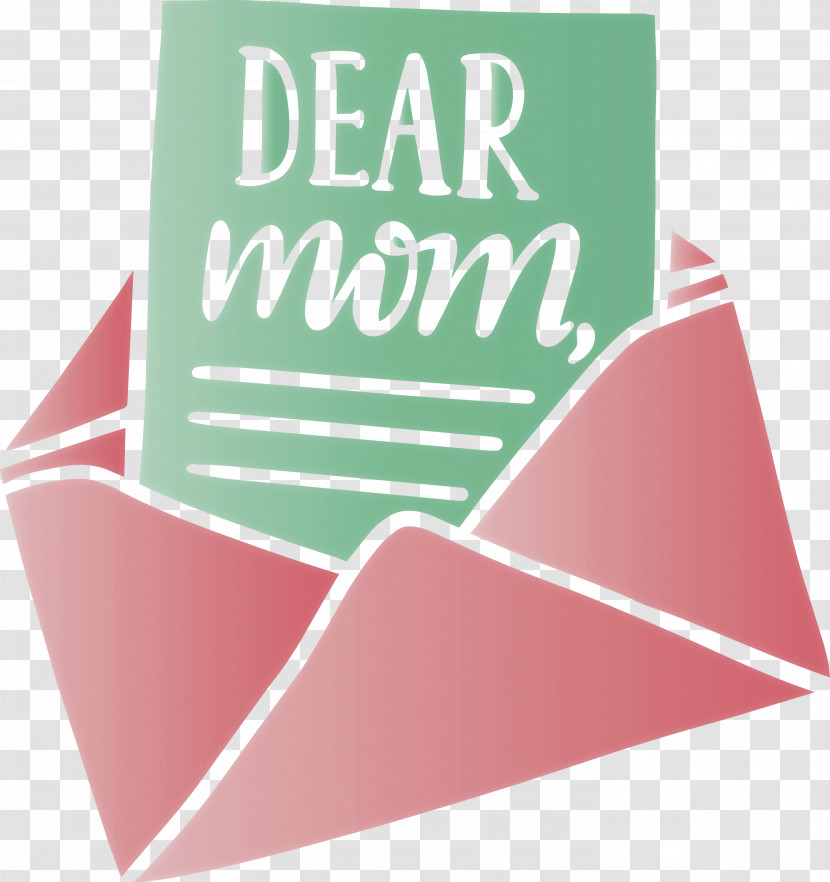 Mothers Day Dear Mom Envelope Transparent PNG