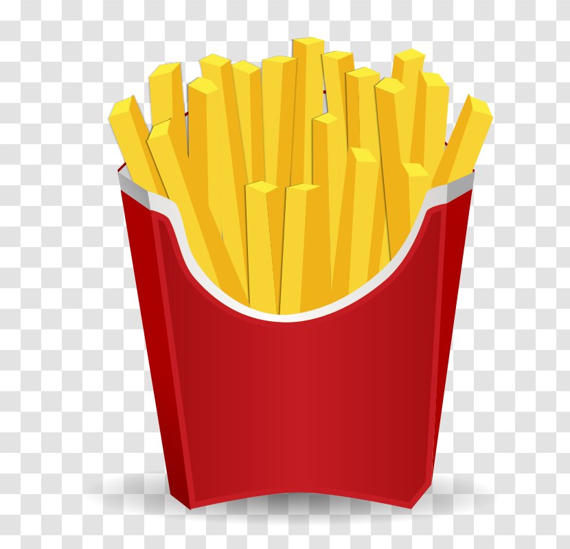 Hamburger McDonalds French Fries Fast Food Cheeseburger - Cartoon Potato Chips Transparent PNG
