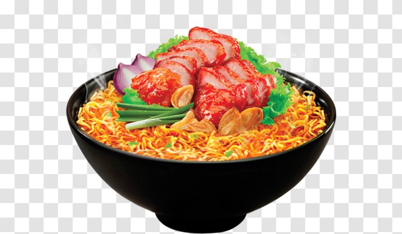 Chinese Cuisine Char Siu Instant Noodle Food - Pork Transparent PNG