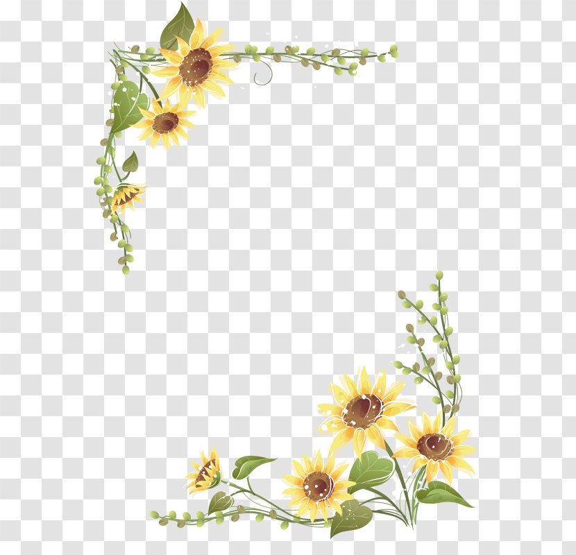 Common Sunflower Clip Art - Menu Lace Transparent PNG