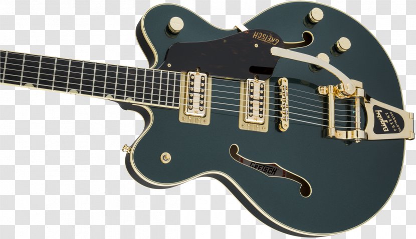 Electric Guitar Gretsch Semi-acoustic Bigsby Vibrato Tailpiece - Acoustic - Full Cut Transparent PNG