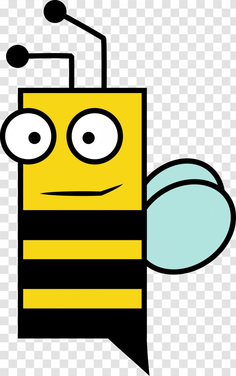 Bee Drawing Clip Art - Black And White Transparent PNG