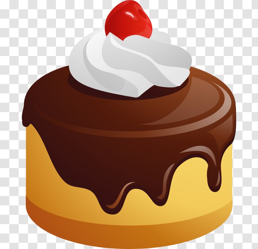 Birthday Cake Chocolate Icing Clip Art - Toppings - Cartoon Cherry Transparent PNG