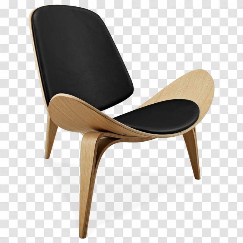 Eames Lounge Chair Ebony Faux Leather (D8507) Living Room Bar Stool - Designer Transparent PNG