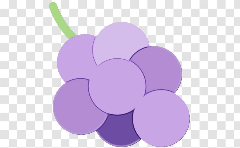 Champagne Emoji - Lilac - Petal Plant Transparent PNG
